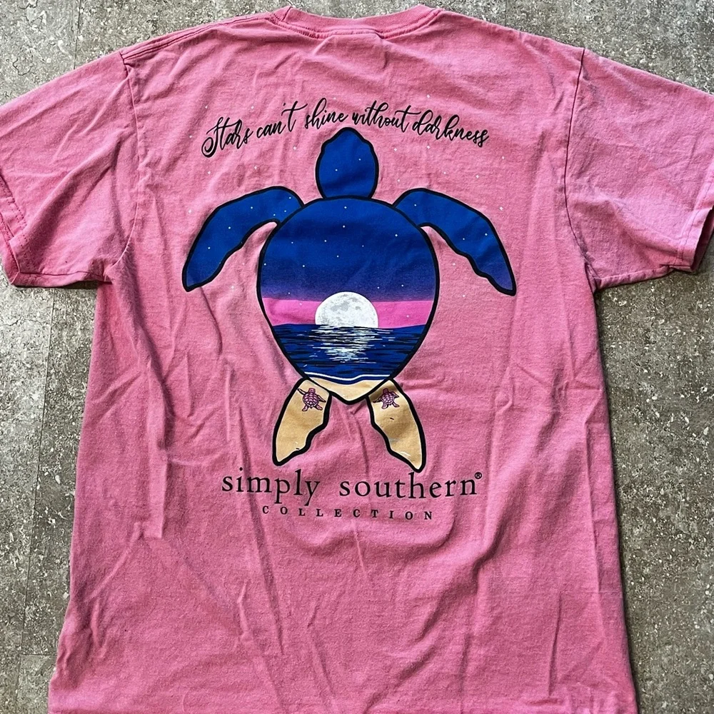 Simply Southern Pink Short Sleeve Tee - Picture 6 of 6